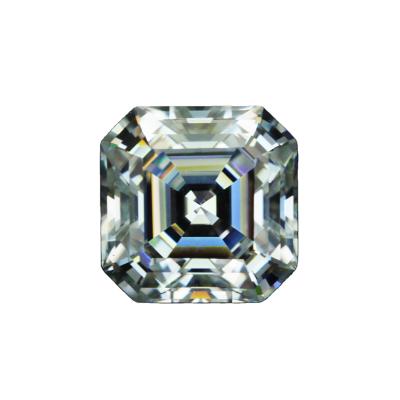 China Fire Hotsale Color Play Or Quality Assured GH-VS Lab Diamond Asscher Cut Carat HPHT Diamond for sale