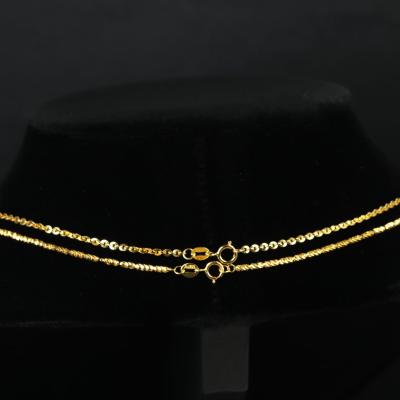 China CLASSIC Pure Real 18K Gold Necklace AU750 Pure Gold Necklace Customization for sale