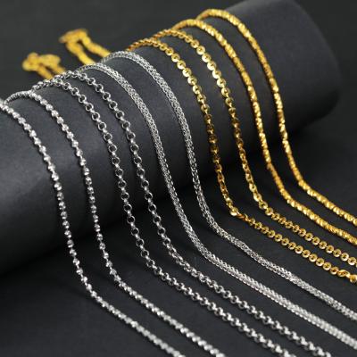 China CLASSIC Real Pure Gold Necklace Women's Fine Clavicle Gold Necklace Customization for sale