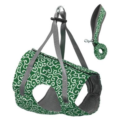 China Custom Appropriate Price Good Quality Cat Fabric Anti-Escaped Vest Harness Set for sale