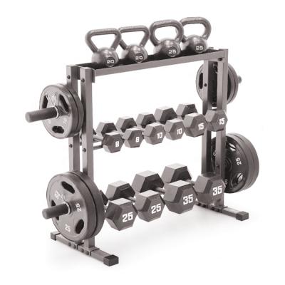 China Utility Organizer Dumbbell Floor Stand Floor Rack Stable Adjustable Weight Rack Stand for Dumbbells for sale