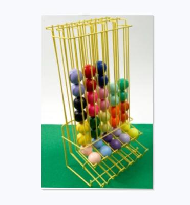 China Metal Wire Metal Wire Golf Ball Dispenser Storage Rack for sale