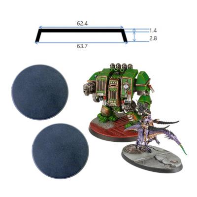 China Painted Miniatures  Wargames figures 60mm Round Plastic Bases wargames Miniature Bases Warhammer Table Games Miniatures Model Bases figures Tabletop Gaming for sale