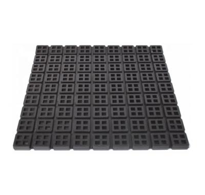 China Pads placed under machinery Natural Rubber Waffle Rubber Pad Vibration Isolator 3/4 inch Thick Neoprene Super W Waffle Rubber Mount Pad Anti Vibration Pads for sale