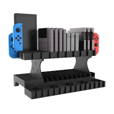 China ABS Game Storage Tower for Nintendo Switch Famicom FC SFC NES SNES Game Boy 64 DS Game Disc Holder Controller Stand Organizer for sale