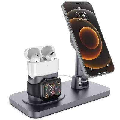 China Multi Function Smart Watch for Airpods for Hot Selling Apple Watch iphone 3 in 1 Desktop Charging Base for sale