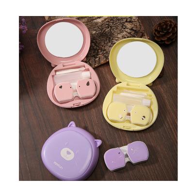 China Soft Cute Invisible Companion Box Soft Cute Invisible Box Kaida Contact Lens Case Cartoon Pet Contact Lens Cosmetic Contact Box for sale