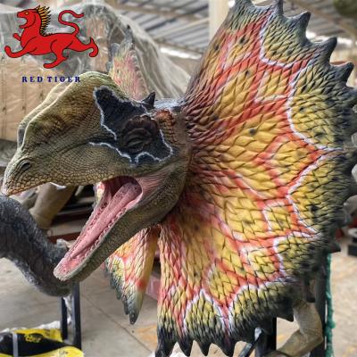 China High Quality Animatronic Escape Room Wall Mounted Decorative Dinosaur Head for sale