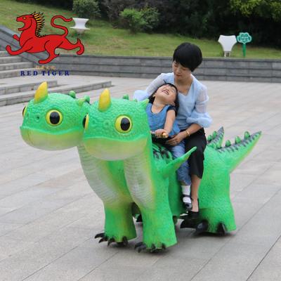 China DC-4 Outdoor Playground Mall Electric Car Dinosaur Cartoon Coin Operated Ride for sale