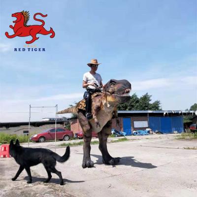 China Animatronic kids ride the fiberglass dinosaur for sale