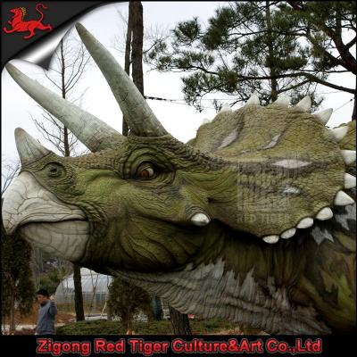 China Outdoor Playground Fiberglass Artificial Dinosaur Statue For Indoor for sale