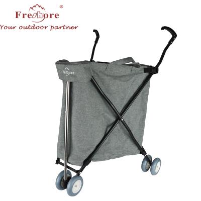 China Easy old people buy the food shopping cart cart pull rod folding car seat portable trailer for sale