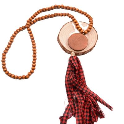 China CLASSIC New Religion Islamic Muslim Rosary  Wood Beads Necklace Prayer Beads Jewelry with tassel diy long bracalet for sale