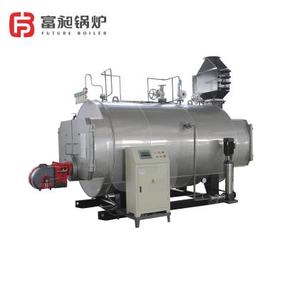 China Horizontal Double Fuel 5.0ton Industrial Steam Boiler For Washing Center for sale