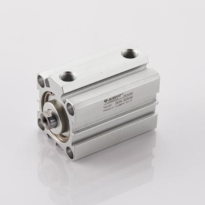 China Plastic; Stainless Steel SDA Series Aluminum Alloy Double / Air Pneumatic Standard Compact Cylinder Single Acting Slim Type for sale