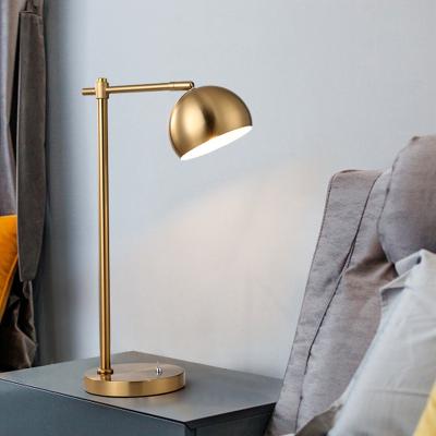 China American Nordic light luxury brass bedside lamp simple modern creative living room bedroom desk table lamp for sale