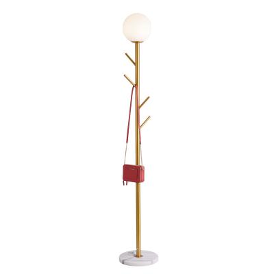 China Home hotel luxury noric living room frosted glass ball led floor lamp modern standing for sale