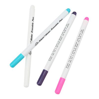 China Pen Tool Pen Soluble Cross Stitch Water Achromatic Erasable Pen JP Four-color Fine Fabric Tip Washable Cross Stitch Marker Textile Erasable Pen for sale