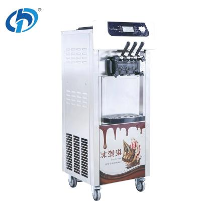 China Food Shop Soft Serve Ice Cream Maker Machine for Snack Food Manufacturing for sale