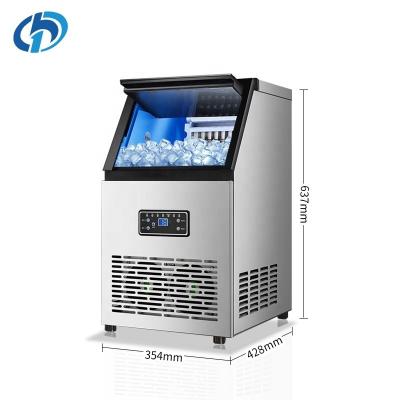 China Mini Small Countertop Home Commercial Ice Maker Machine for Food Beverage Shops 60kg Ice Making Machine 354x428x637mm for sale