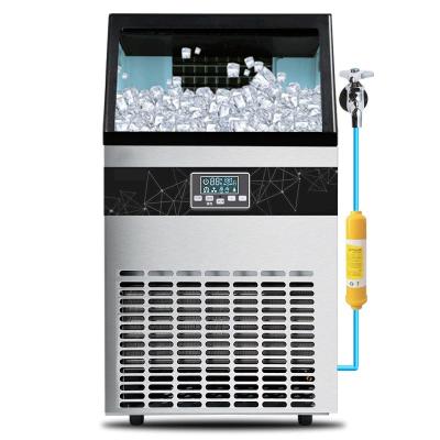 China 100kg Automatic Commercial Block Ice Making Machine for Hotel Business Food Beverage Shop Cube Ice Maker for sale