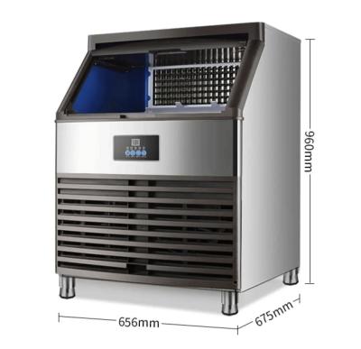 China 110V/50Hz 110V/60Hz GK180kg Large Commercial Ice Maker with Electric Power Source and Stainless Steel Material for sale