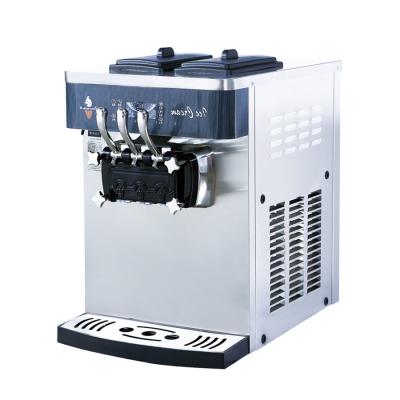 China 3 Flavors Automatic Soft Ice Cream Machine with Electric Power and Refrigerating System for sale