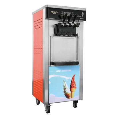 China Milk Fully Automatic 20-28L/h Removable With Pulley Soft Serve Ice Cream Maker Machine for Commercial Kitchen for sale