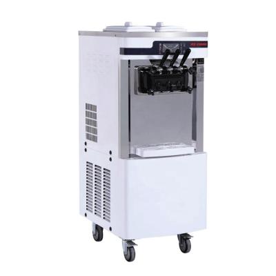 China Outdoor Sale Automatic Commercial Stainless Steel Soft Serve Ice Cream Machine with Three Flavors for sale