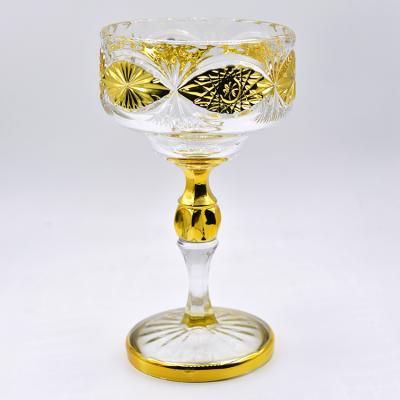 Cina High Viable Gold Glass Houseware Bowls Series , Bohemia Glass Houseware Bowl For Table Decorations in vendita