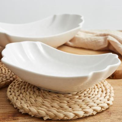 China Viable Manufacturer Wholesale Hotel White Rice and Noodle Soup Ceramic Bowls, Restaurant 6.25 inch 8 inch 12 inch Porcelain Bowl zu verkaufen