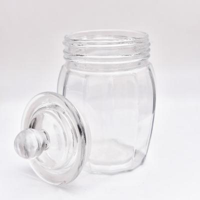 China Viable manufactures small glass jelly jam jar bottle containers for honey and jam for sale