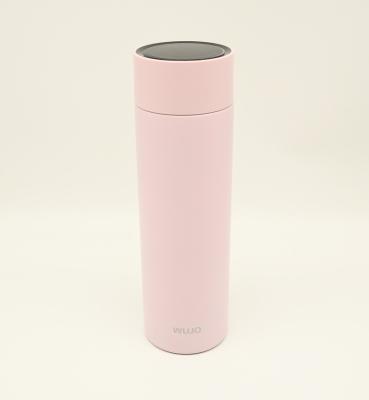 중국 99.5% pure titanium material PORTABLE double wall thermos vacuum flask with temperature display 판매용