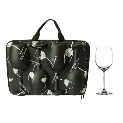 China EVA Wine Hard Box Customized Shockproof Protective Travel Bag Carry Storage Case Wine Glass Bottle Carry Storage Case 4 for sale