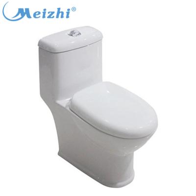 China White Double-Flow Bathroom Toilet Commode Vortex One Piece Toilet for sale