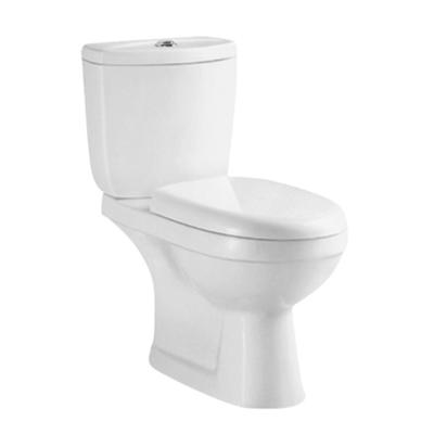 China Double-Flow Chaozhou Factory Washroom Cheap Washdown Ceramic Two Piece Toilet for sale