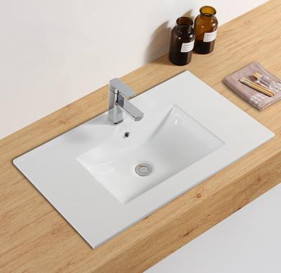 China Eco - Friendly Bathroom Different Size Slim Rectangular Cabinet Basin Sink for sale