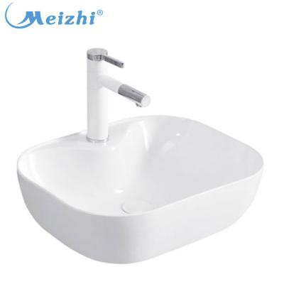 China Modern Popular Small Counter Top Ceramic Face Art Basin For Bathroom for sale