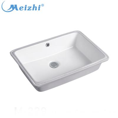 China Modern New Style Under Counter Rectangular Wash Basin Bathroom Sink for sale