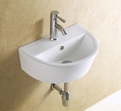 China Modern wall hung cheap ceramic restaurant hand overflow ring basin wash bacia for sale