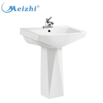 China Luxury China Modern Bathroom Pedestal Wash Basin Hand Wash Sink Price for sale