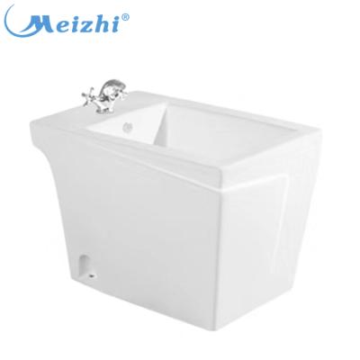 China Modern Square Shape Ceramic Bidet Women Washing Toilet Bathroom Floor Bidet for sale