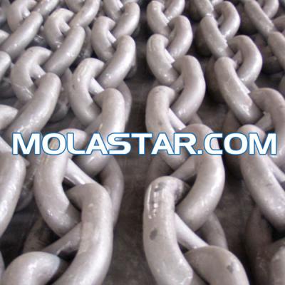 China Molastar Marine Drop Forged Steel Ship Anchor Chain For  Floating Dock for sale