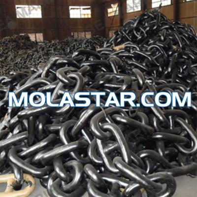 China Molastar  Chain Manufacturer High Strength Stud Link Anchor For Marine Ship Anchor Chain for sale