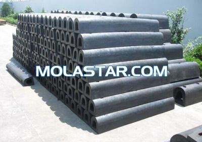 China Molastar High Quality Dock Jetty Rubber Fender/D Type Rubber Fender/Semicircular Rubber Fender For Marine Boat for sale