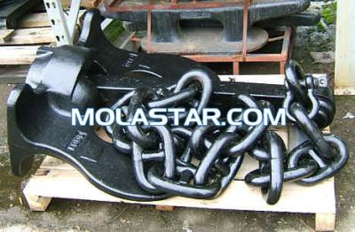 China Molastar High Quality Ship Building Marine Mooring Stud Link Anchor Chain for sale