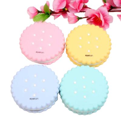 China Cheap Easy Carry Cookie Contact Lens Case Custom Wholesale for sale