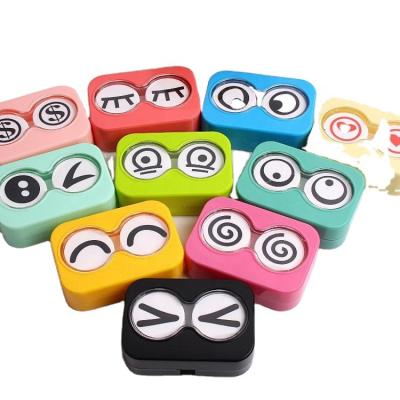 China Wholesale Custom Cheap Cute Contact Lens Case Easy Carrying for sale