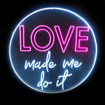 China Acrylic Neon + LED Light Customized Love Led Neon Lamp Wall Mounted Decor Neon Sign Night Decorative Gift For Wedding Party LED Strip Yiruibei 55 for sale