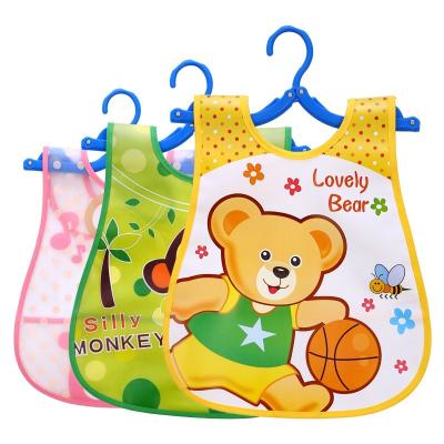 China EVA Kid Infant Bibs Baby Cartoon Cute Soft Waterproof Saliva Washable Bib Drip Bibs for sale